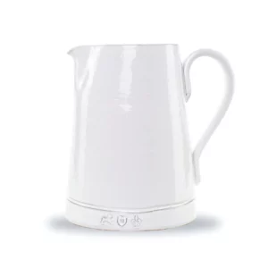 Pure white ceramic jug.