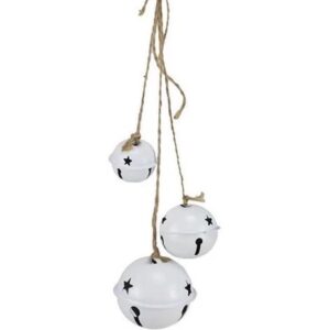 21" Matte White Bell Cluster set of three